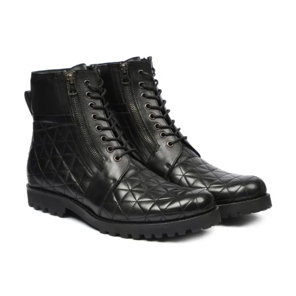 Testsuo - Men's Black Calf Leather Boot