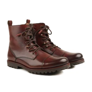 Tuocs - Men’s Burnished Brown Calf Leather Boot