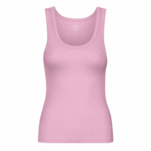 Women Organic Rib Tank Top Cherry Blossom