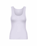 Women Organic Rib Tank Top Soft Lavender