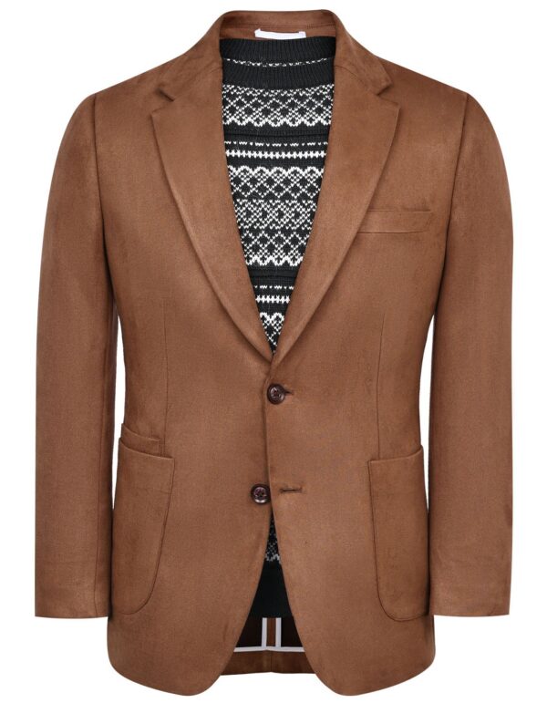 D Brown Plain Tailored Smart Fit Coat