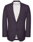 Purple Texture Tailored Smart Fit Coat