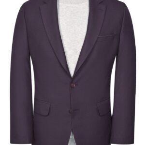 Purple Texture Tailored Smart Fit Coat