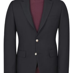 Black Plain Tailored Smart Fit Coat