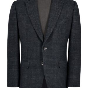 Black Check Tailored Smart Fit Coat