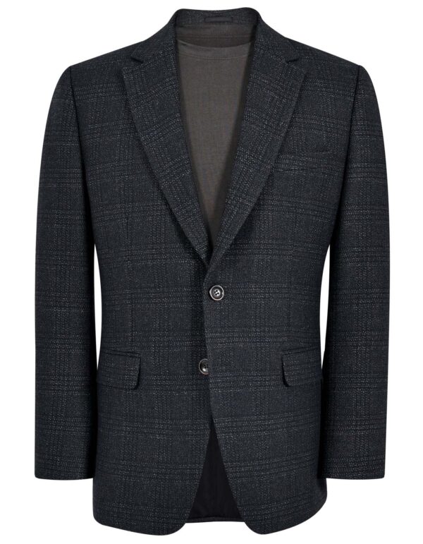 Black Check Tailored Smart Fit Coat
