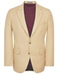 Beige Texture Tailored Smart Fit Coat