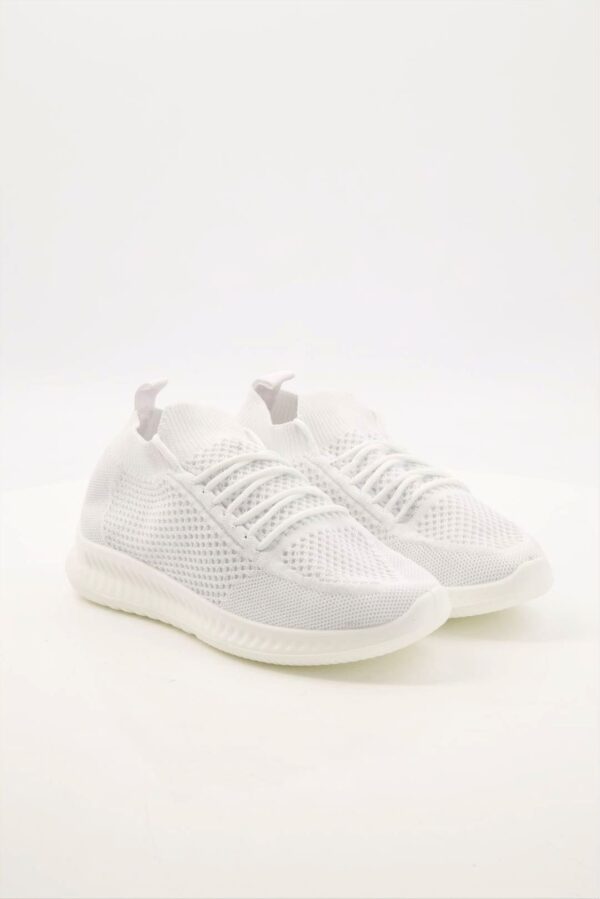 women premium white sports shoes