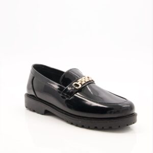 men leather black formal shoes